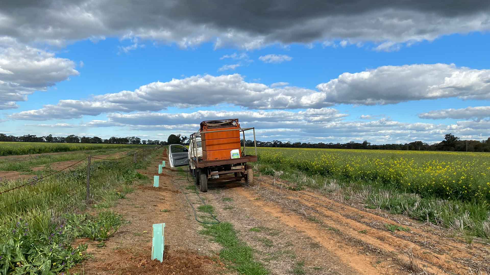 mckindlays planting-truck